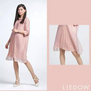 LIEDOW蕾朵2017新品：十里桃花色 这个颜色太美了