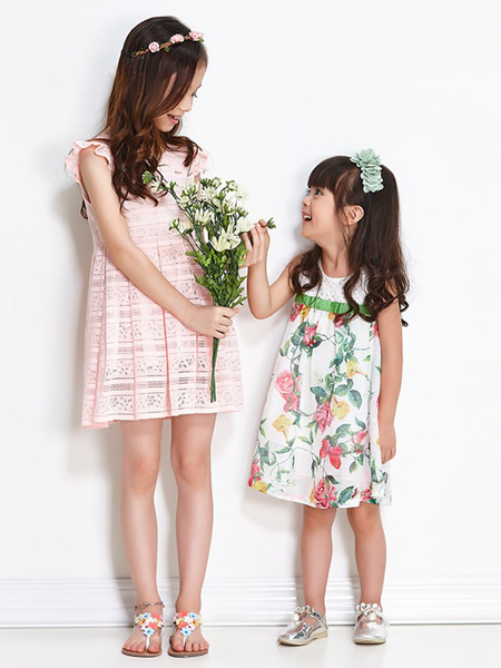sognikids卓维乐2017春夏装新品印花女裙