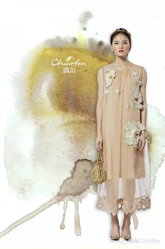 charfen朝峰女装 裸色时代里一场优雅与光影的游戏