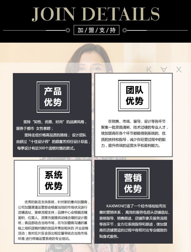 佧茜文加盟优势