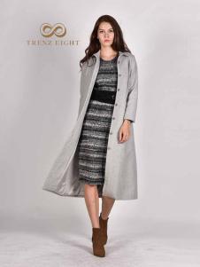 TRENZ EIGHT女装灰色时尚大衣