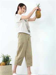 堓上夏季新款印花上衣