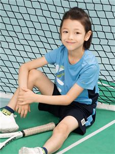 水孩兒童裝水孩兒春夏新款藍色T恤